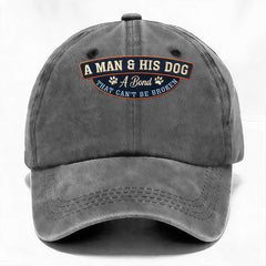 A MAN & HIS DOG Cap