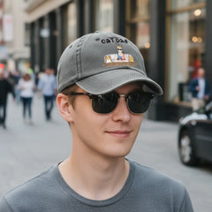 Custom American Cat Dad Cap