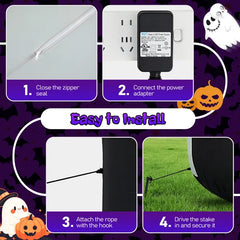12 ft inflatable grim reaper - product photo 3 of 6