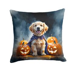 golden retriever halloween throw pillow with insert - product photo 8 of 8