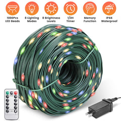 330FT 1000LED String Lights Outdoor Christmas Decoration Lights with R