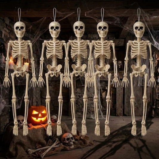 16 in mini hanging skeleton, five per set 16 In, 5 Pack