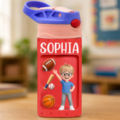 Custom Kids Insulated Water Bottle - Personalized Back To School Gifts For Kids - My Little Adventure Buddy