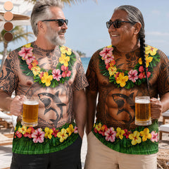 Custom Funny T-shirt - Personalized Birthday Gifts For Men - Aloha And Chill