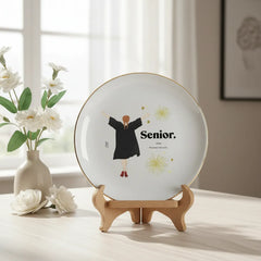 Custom Graduation Season Personalized Round Jewelry Dish