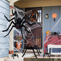 6.6 ft furry giant spider with bendable legs - product photo 7 of 7