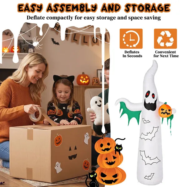 12 ft inflatable ghosts and bats - product photo 2 of 6
