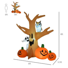 7.5 ft inflatable spooky ghost tree - product photo 3 of 6