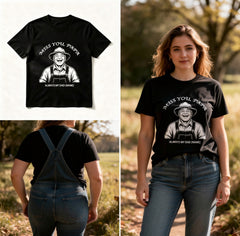 Custom Illustrated "Miss You, Papa" T-Shirt – Personalized Portrait Sketch & Name "Always My Dad" Tee – Unique DIY Memorial Gift