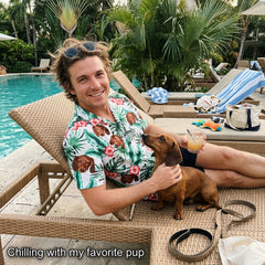 Custom Photo Hawaiian Shirt – Personalized Purple Orchid & Lush Jungle Leaf Tee – Unique DIY Exotic Summer Travel Apparel