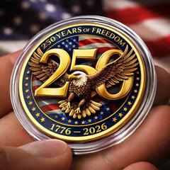 Commemorative Keepsake Coin - America 250th Anniversary Gifts For Women, Men - United In Freedom And Pride