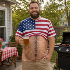 Custom Funny Patriotic T-shirt - Personalized Birthday Gifts For Men - Too Cool For Tea