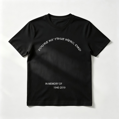 Custom "You're My True Hero, Dad" T-Shirt – Personalized Memorial Tee with Custom "In Memory Of" Dates – DIY Memorial Keepsake