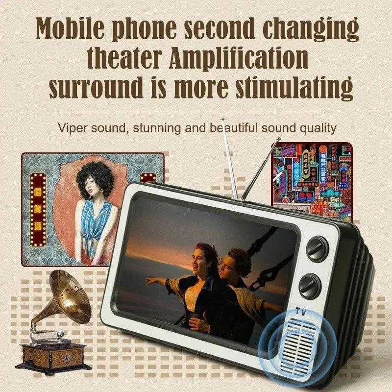 Foldable phone screen magnifier stand in use, product photo 4