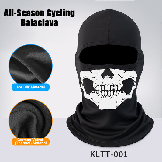 Skull Balaclava Full Face Mask for Men Women, Summer Cooling Ski Mask UV Sun Protection Face Cover, Moisture Wicking Breathable Balaclava Hood with Reflective Strip for Motorcycle Riding