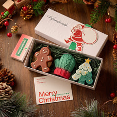 Christmas candle gift set, 3 handcrafted scented candles