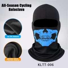 Skull Balaclava Full Face Mask for Men Women, Summer Cooling Ski Mask UV Sun Protection Face Cover, Moisture Wicking Breathable Balaclava Hood with Reflective Strip for Motorcycle Riding