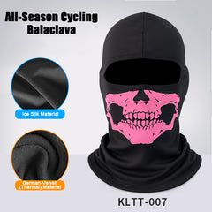 Skull Balaclava Full Face Mask for Men Women, Summer Cooling Ski Mask UV Sun Protection Face Cover, Moisture Wicking Breathable Balaclava Hood with Reflective Strip for Motorcycle Riding