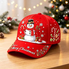 Christmas full-color digital printed baseball cap, Santa Claus, elk, gingerbread man, holiday beanie hat