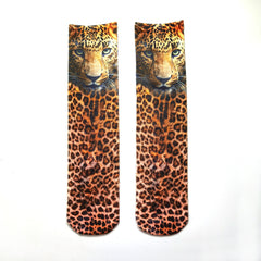 3D Animal Paw Print Socks, Novelty Realistic Animal Feet Crew Socks, Funny Tiger Cat Dog Paw Socks for Halloween Cosplay Party, Prank Gift for Men Women