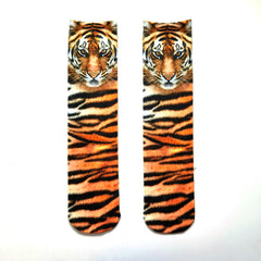 3D Animal Paw Print Socks, Novelty Realistic Animal Feet Crew Socks, Funny Tiger Cat Dog Paw Socks for Halloween Cosplay Party, Prank Gift for Men Women