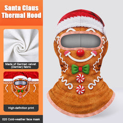 Christmas Balaclava Full Face Mask for Men Women – Funny Santa Thermal Ski Mask, Windproof Warm Fleece Winter Face Cover with Neck Protection, Holiday Gift