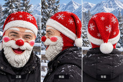Christmas 3D Funny Realistic Face Ski Mask