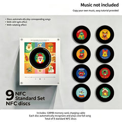 Christmas NFC music fridge magnet creative gift music player 9 CD discs magnetic decoration