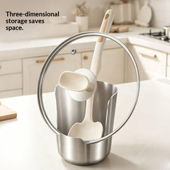 2-in-1 Stainless Steel Spoon & Lid Holder - product photo 1