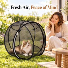 Portable pop-up cat playpen product photo 4