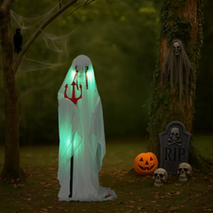 4.3 ft animatronic ghost with trident - product photo 14 of 15