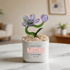 Crystal Glass Phalaenopsis Ornament