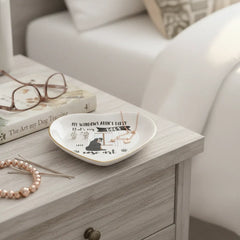 Custom My dog's nose art Personalized Heart-Shaped Jewelry Tray