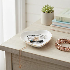 Custom Personal Stalker - Photo Personalized Heart-Shaped Jewelry Tray
