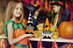 2 pack plush halloween tomte gnomes in two different styles - product photo 5 of 7