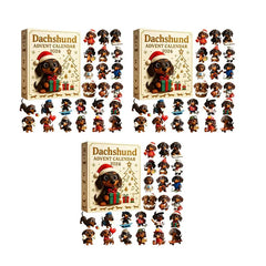 Three dachshund advent calendars bundle