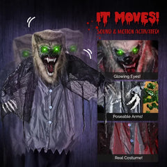 6.9 ft standing werewolf - product photo 3 of 5