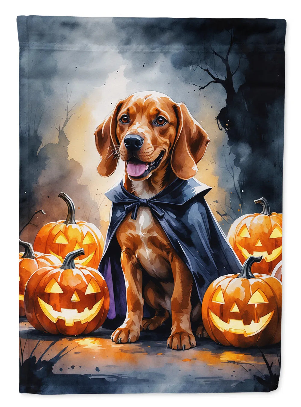vizsla puppy halloween house flag 28 x 40 Inch