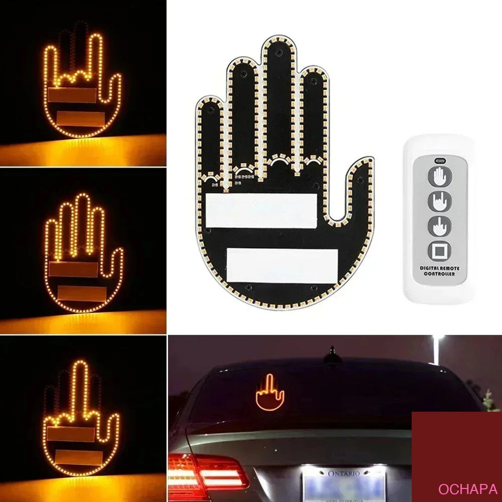 Car gesture atmosphere lamp detail - durable PC build with LED array