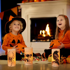 three flameless paraffin candle lamps with a timer - product photo 4 of 12