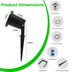 outdoor red and green laser projector light with remote - product photo 3 of 11