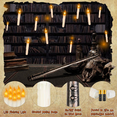 12 flameless floating candles with a magic wand remote - product photo 6 of 10
