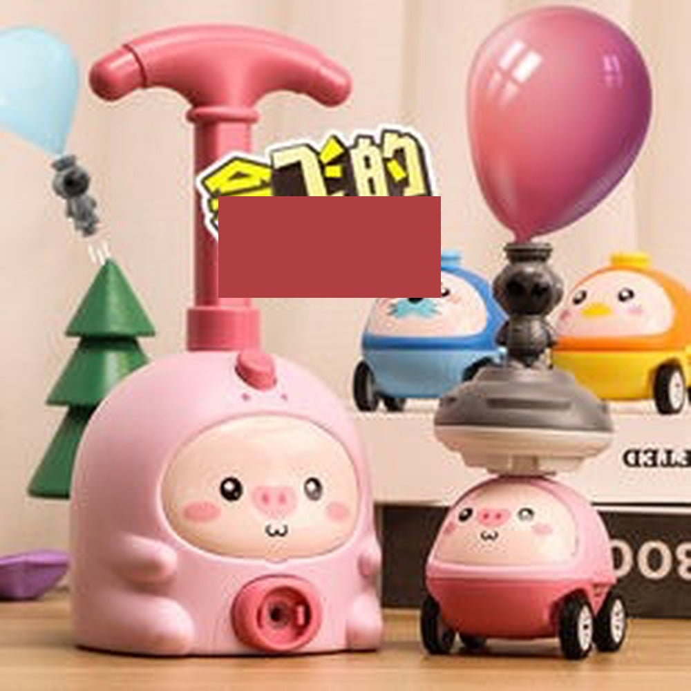 Balloon car detail - release lever and animal driver close-up