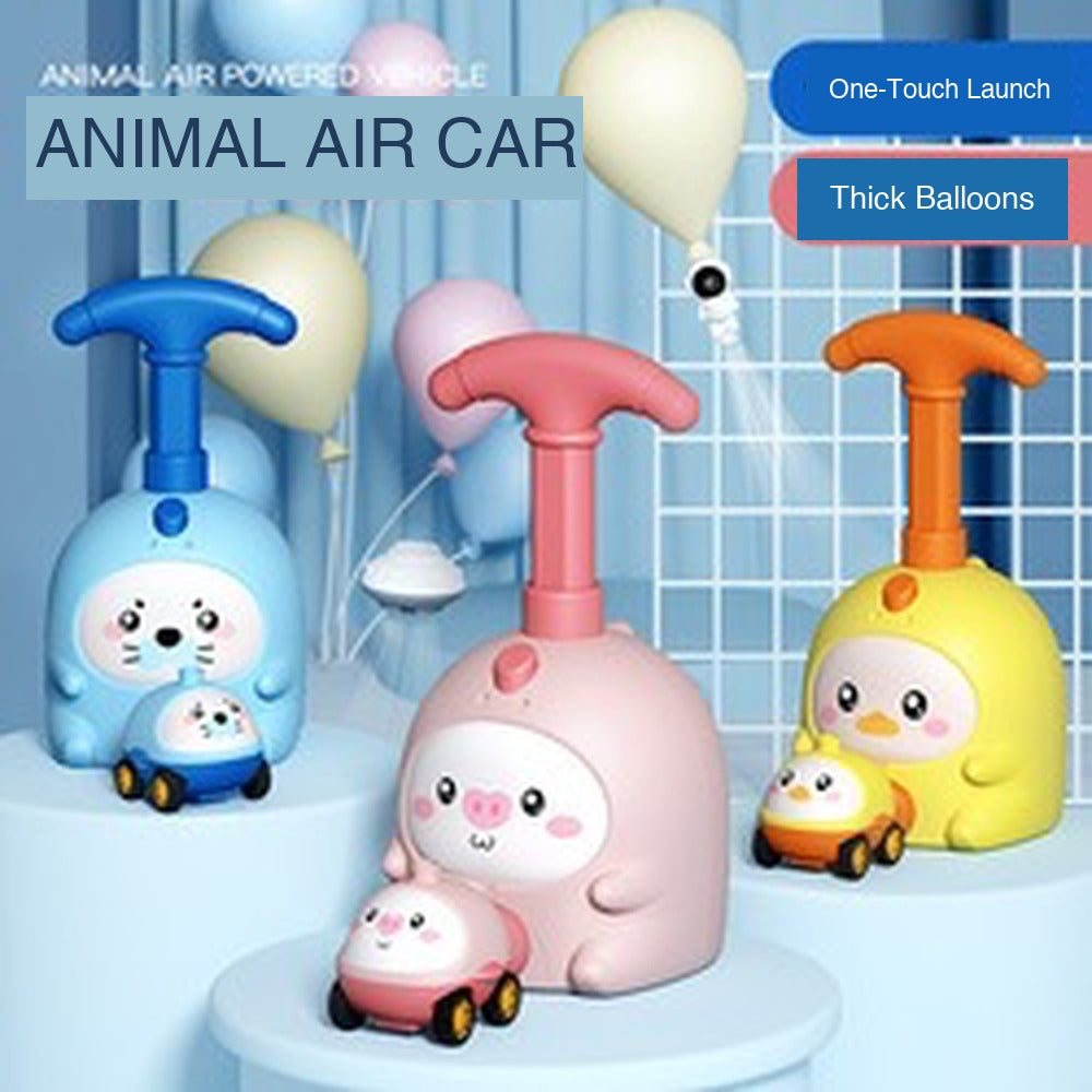 Air car feature banner - one-touch launch and thick balloons explained