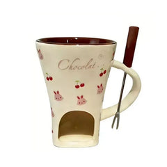 Ceramic colourway candle holder mug - natural glazed finish