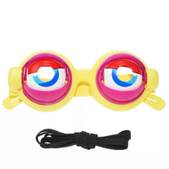 Yellow funny props glasses clean studio product photo