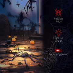 Light up oversized Halloween spider - product photo 5 of 6
