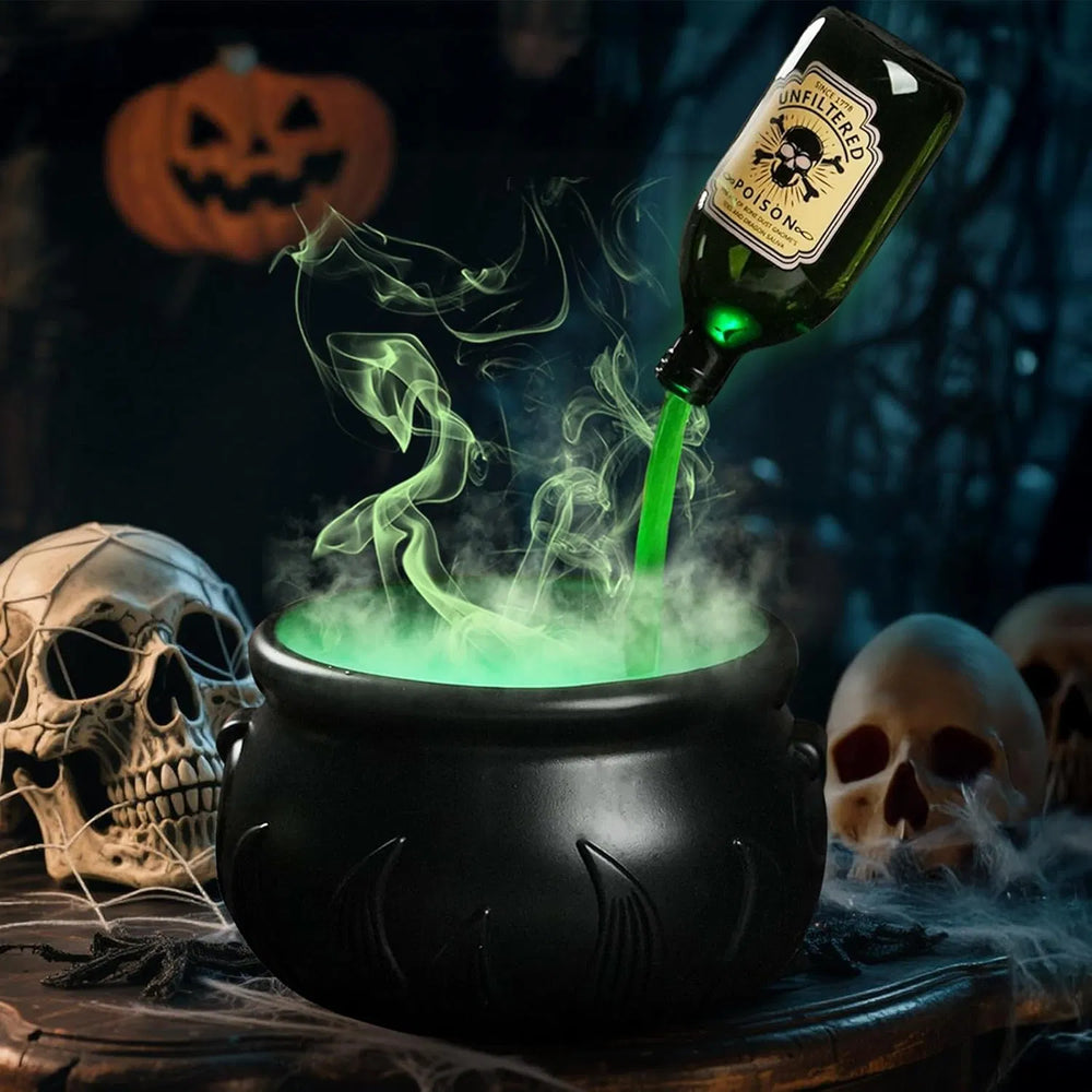 floating potion set with witch cauldron and mist maker One Size