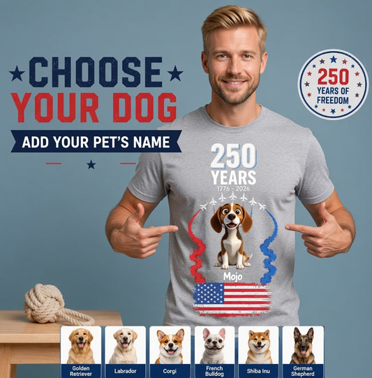 "Pet Army" National Flag & Starburst 250th Anniversary Spectacular Limited-Edition Short-Sleeve Tee