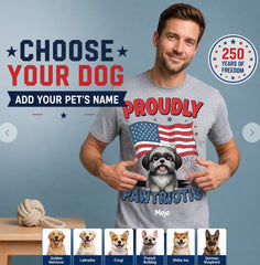 Proudly Pawtriotic - Personalized Shirt